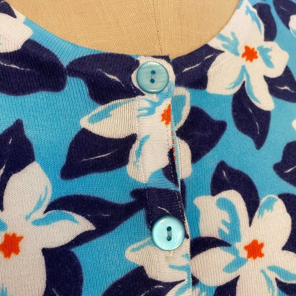 Cuddledown Lightweight Floral Cotton Sweater - Picture 2 of 6